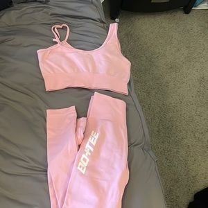 Bo+tee light pink workout set!